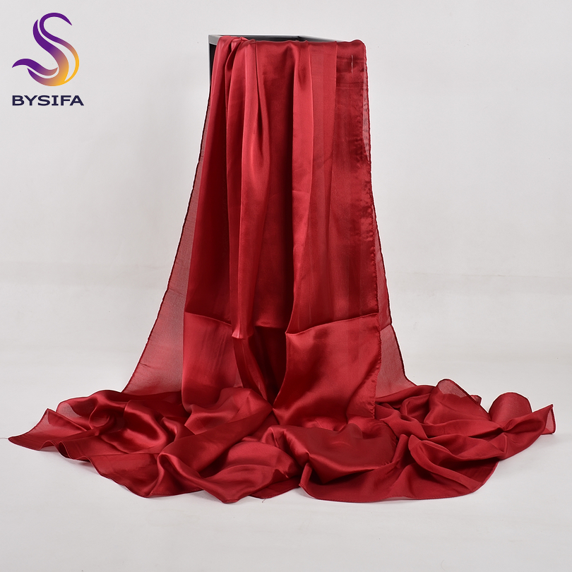 [BYSIFA] Solid Color Silk Scar - Shawl Wrap Winter recensie en prijs