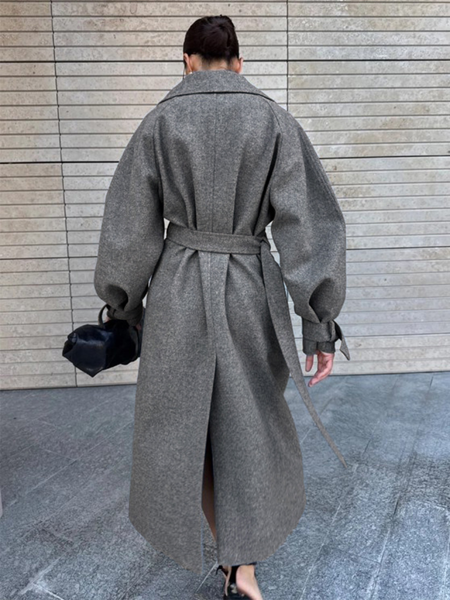 LUCYSHIHATTU Long Imitation wo - Wool Coat Peacoat recensie en prijs