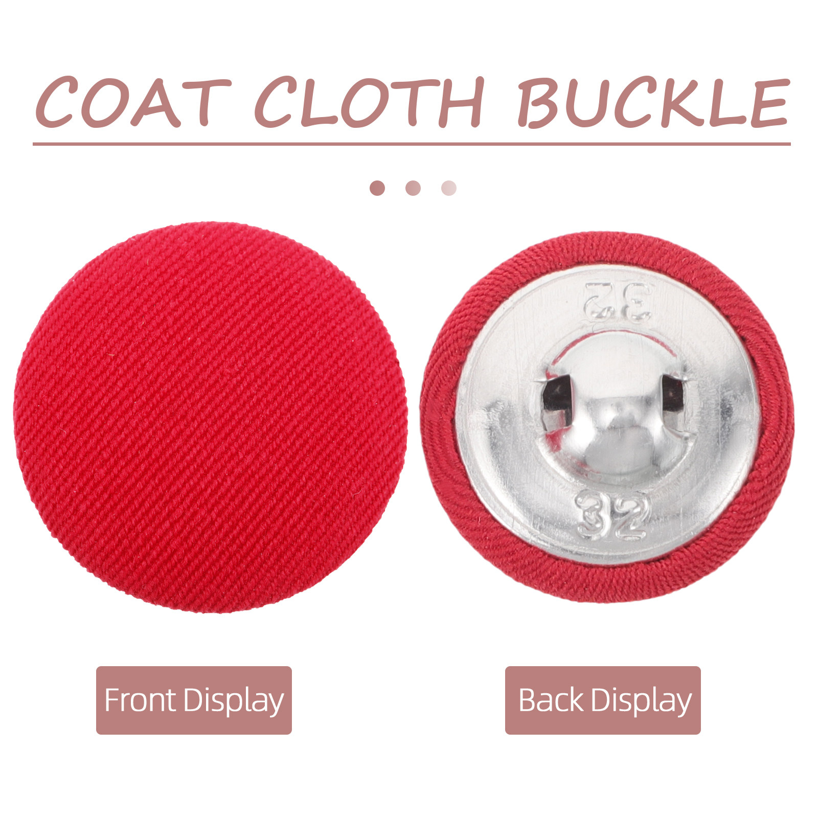 20Pcs Round Cloth Covered Butt - Wool Coat Peacoat recensie en prijs