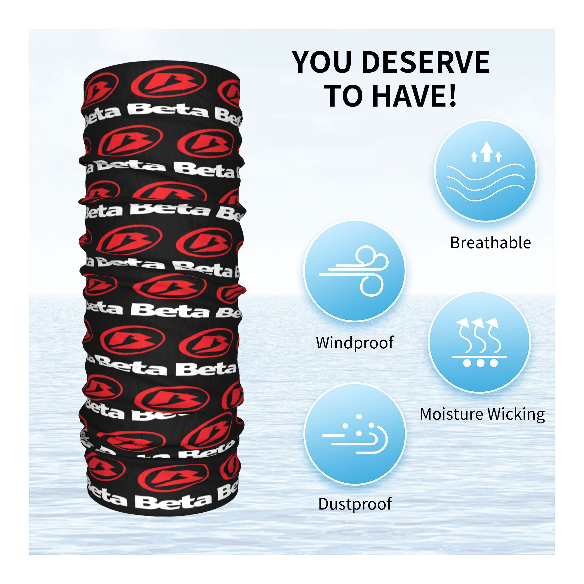 Custom New Motorcycle Racing B - Neck Gaiter Fleece recensie en prijs