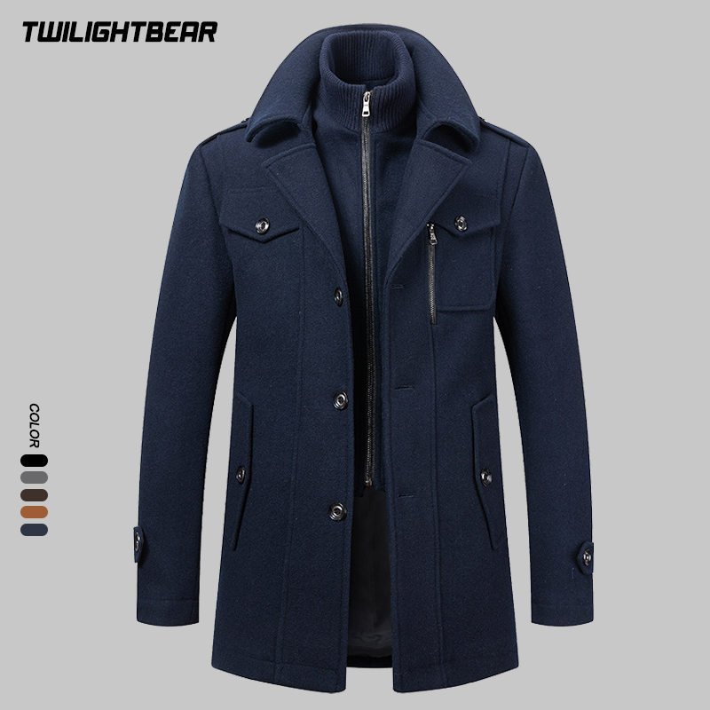 Winter Men's Wool Coat Oversiz - Wool Coat Peacoat recensie en prijs
