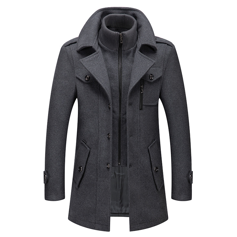 Winter Men's Wool Coat Oversiz - Wool Coat Peacoat recensie en prijs