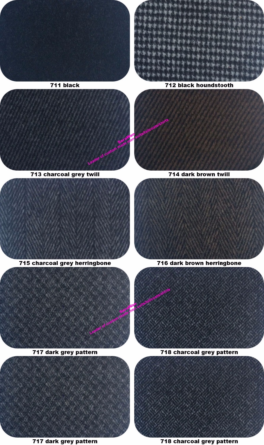 Custom Made Charcoal grey Pea  - Wool Coat Peacoat recensie en prijs