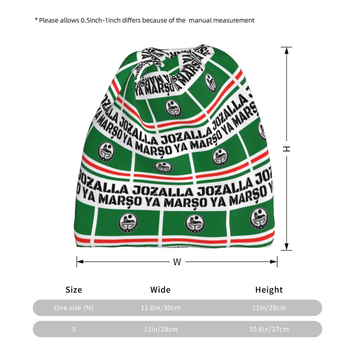 Marso Ya Jozalla Ichkeria Flag - Knit Beanie Hat Warm recensie en prijs