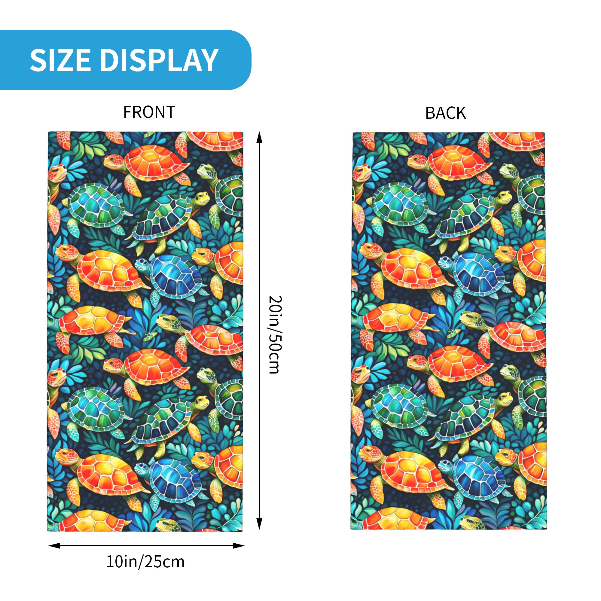 Custom Funny Colorful Sea Turt - Neck Gaiter Fleece recensie en prijs
