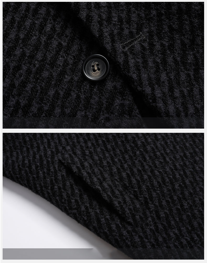 Long Coat Men Mens Wool Jacket - Wool Coat Peacoat recensie en prijs