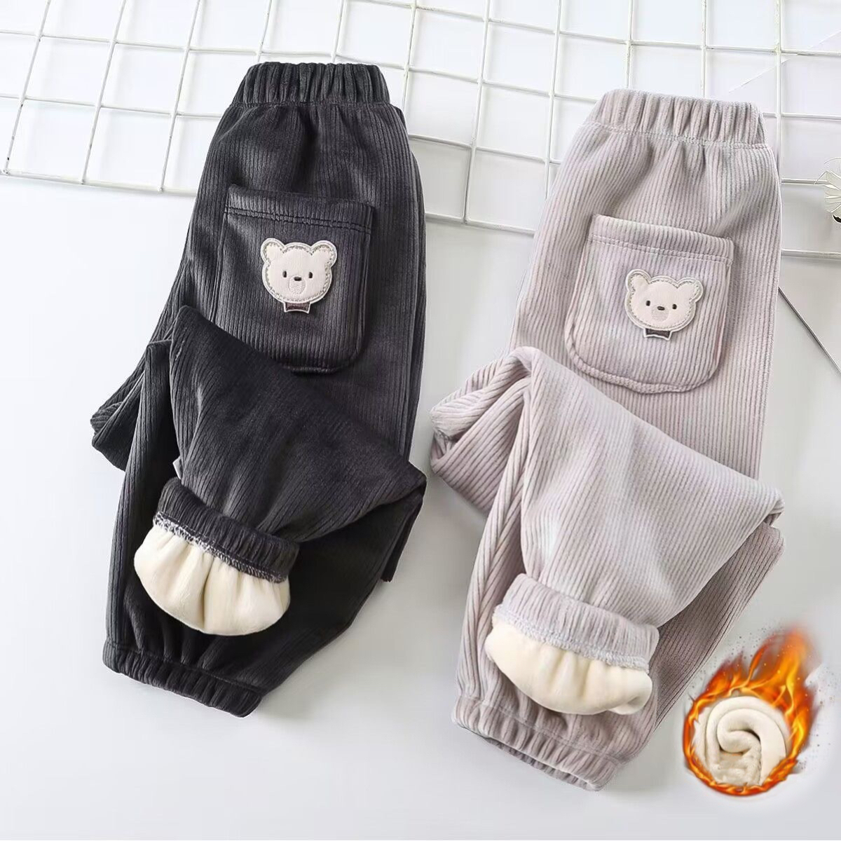 1pcs Boy Girl Winter Velvet Co - Corduroy Pant Warm recensie en prijs