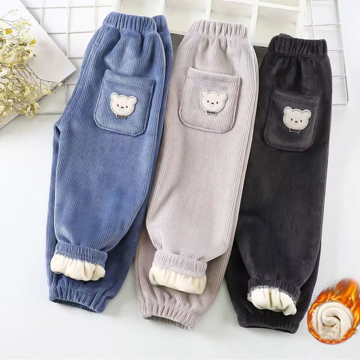 1pcs Boy Girl Winter Velvet Co - Corduroy Pant Warm recensie en prijs