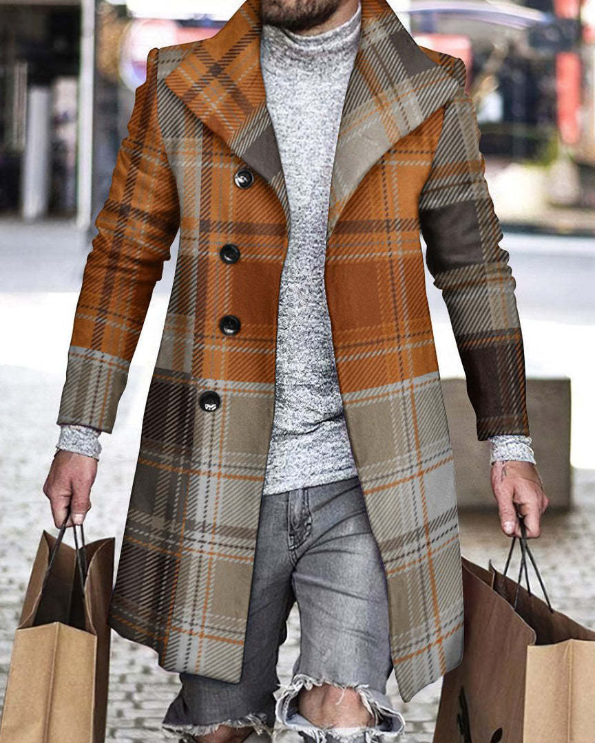 2025 Long Coat Men Mens Wool J - Wool Coat Peacoat recensie en prijs