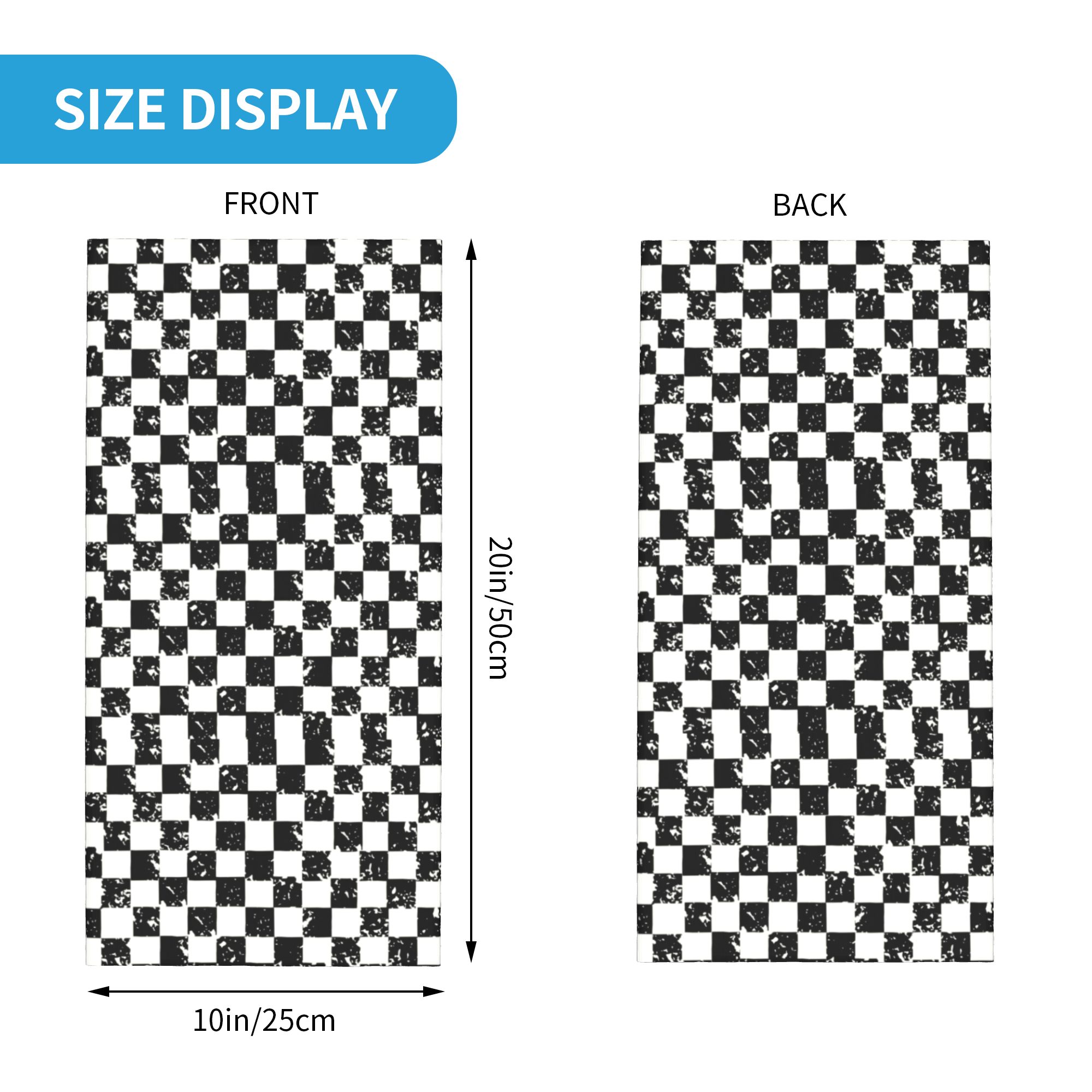 Custom Retro Checkered Flag Wi - Neck Gaiter Fleece recensie en prijs