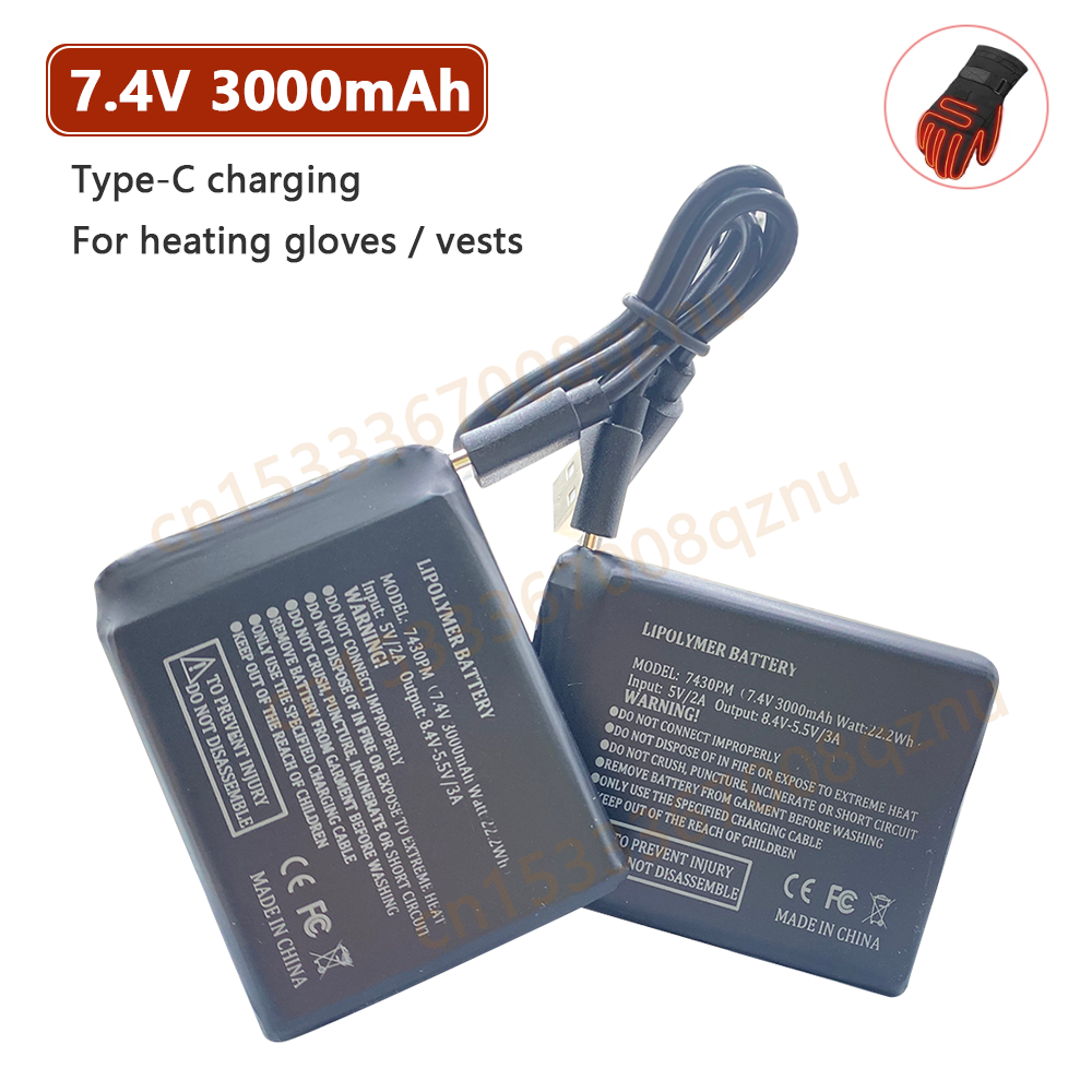 7.4V 3000mah Heated Gloves Bat - Heated Vest Battery recensie en prijs