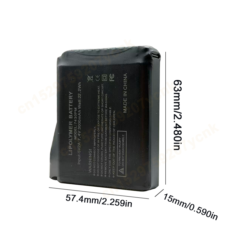 7.4V 3000mah Heated Gloves Bat - Heated Vest Battery recensie en prijs