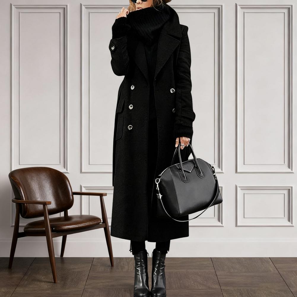 Women Coat Women's Double Brea - Wool Coat Peacoat recensie en prijs