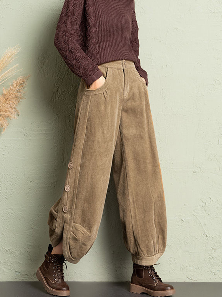 Korean Corduroy Women Pants Fa - Corduroy Pant Warm recensie en prijs
