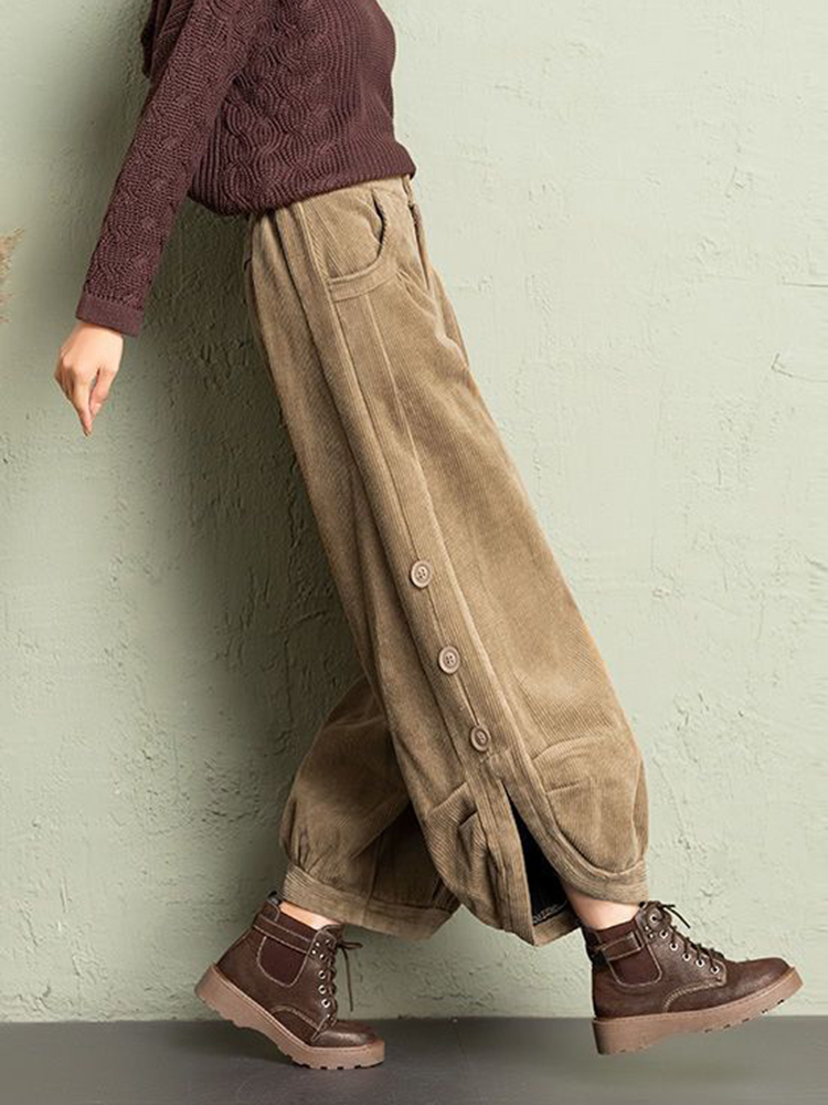 Korean Corduroy Women Pants Fa - Corduroy Pant Warm recensie en prijs