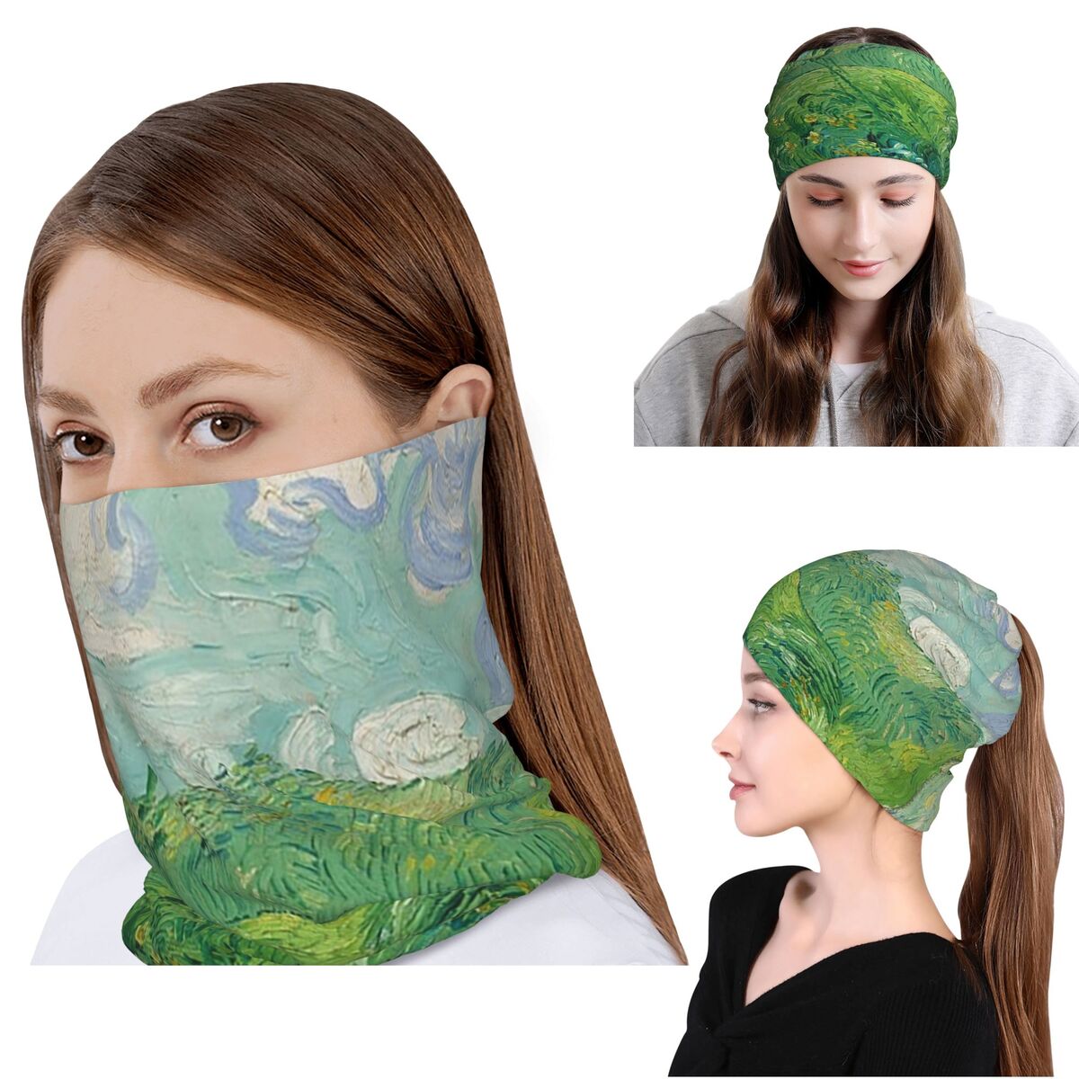 Green Wheat Fields, Auvers, Vi - Knit Beanie Hat Warm recensie en prijs