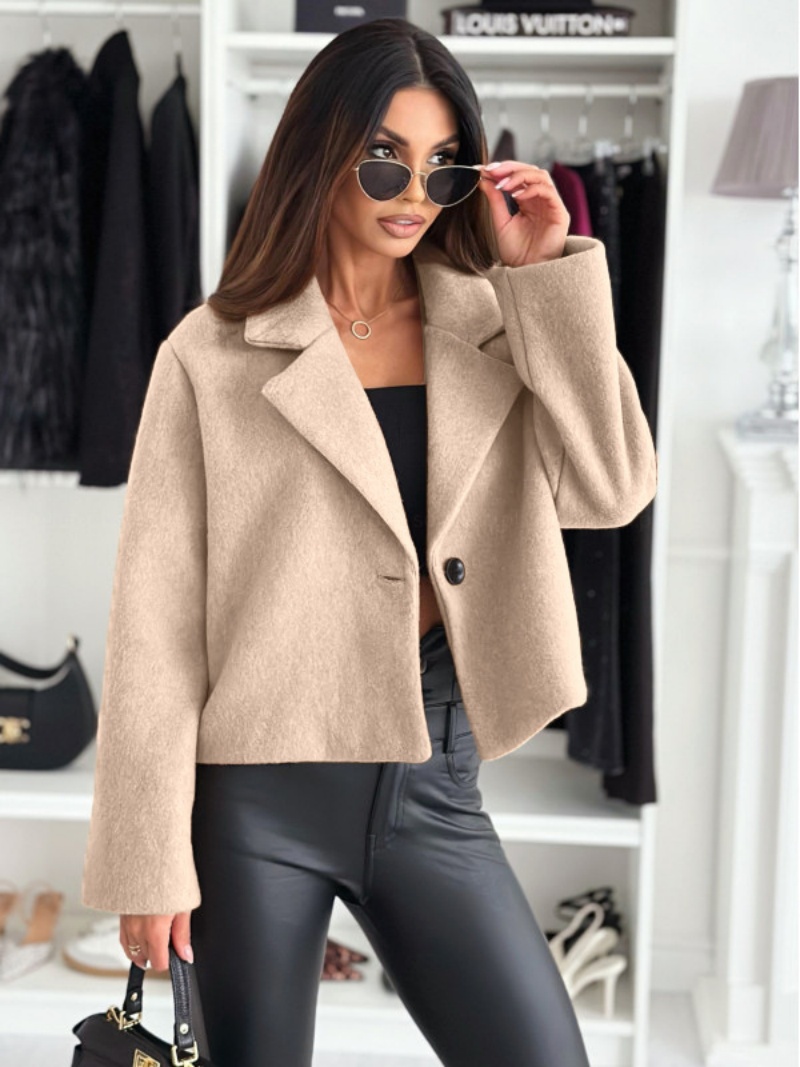 Cropped Trench Coat for Women  - Wool Coat Peacoat recensie en prijs