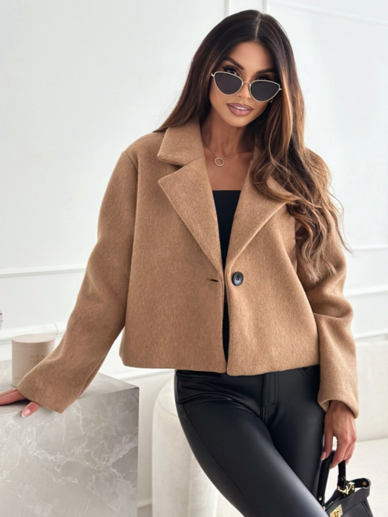 Cropped Trench Coat for Women  - Wool Coat Peacoat recensie en prijs