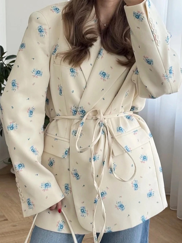 FSMG Elegant Flower Printed Lo - Down Jacket Packable recensie en prijs