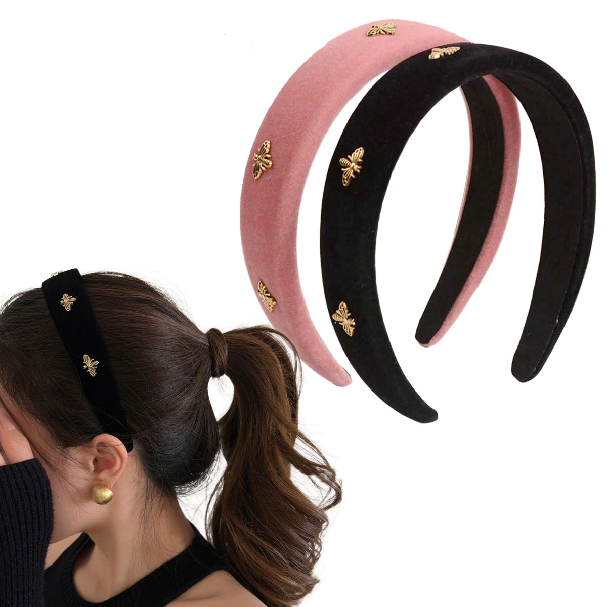 Little Bee Black Velvet Headba - Winter Headband Fleece recensie en prijs