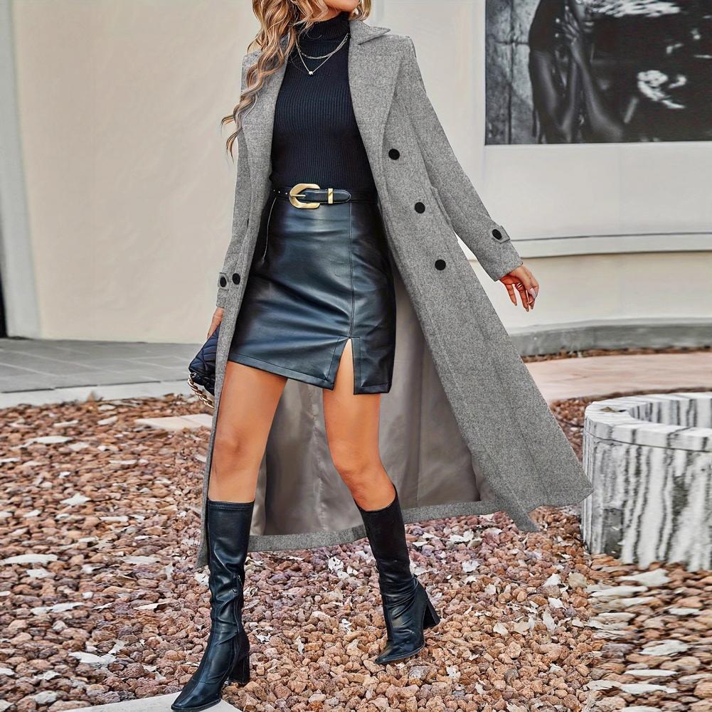 Autumn Coat Women's Long Wool  - Wool Coat Peacoat recensie en prijs