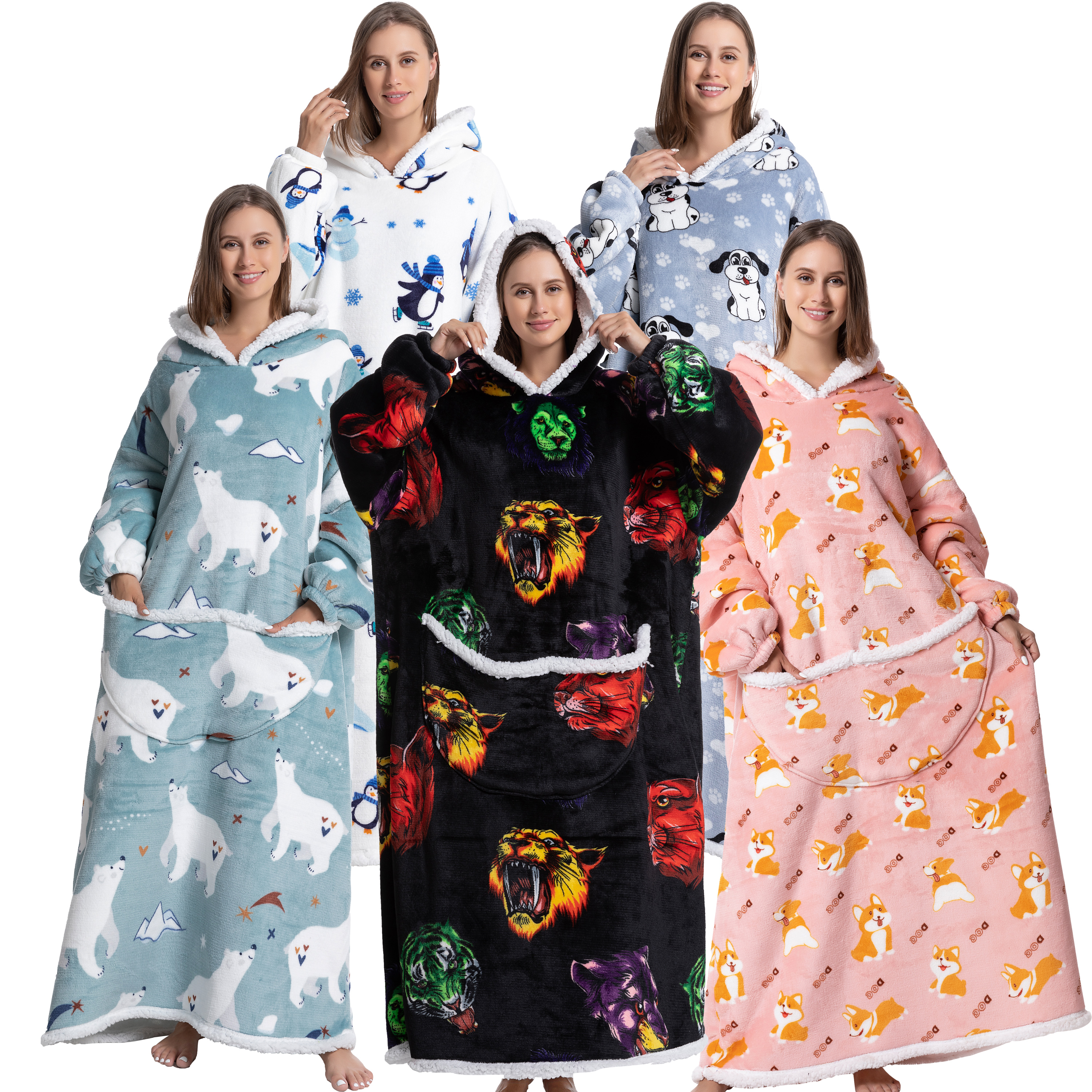 Oversized Wearable Blanket Coz - Sherpa Hoodie Fleece recensie en prijs