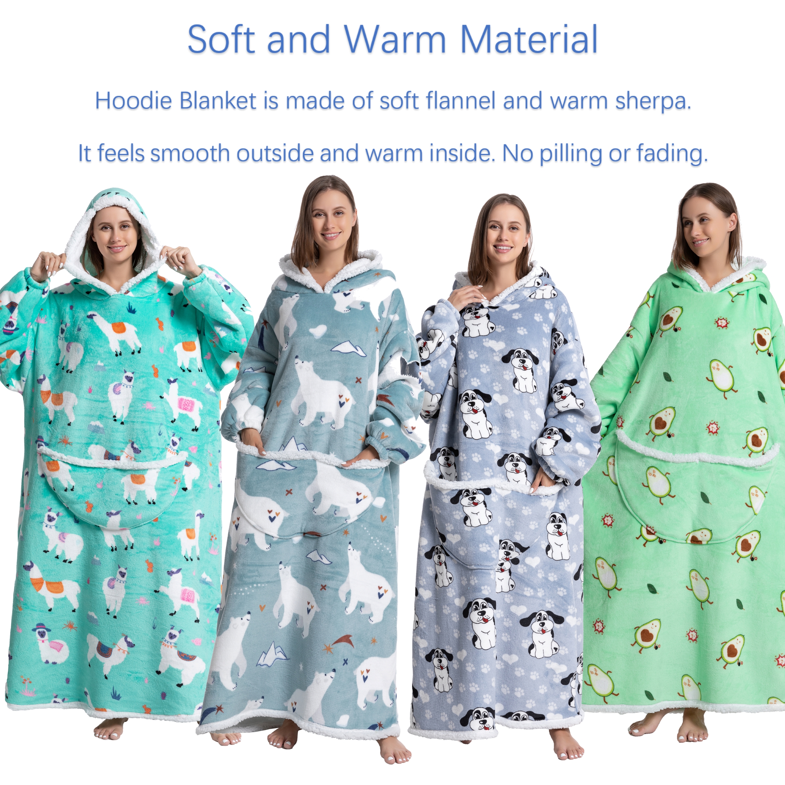 Oversized Wearable Blanket Coz - Sherpa Hoodie Fleece recensie en prijs