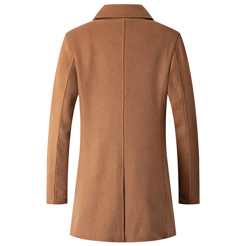 Double Breasted Coat Men Peaco - Wool Coat Peacoat recensie en prijs