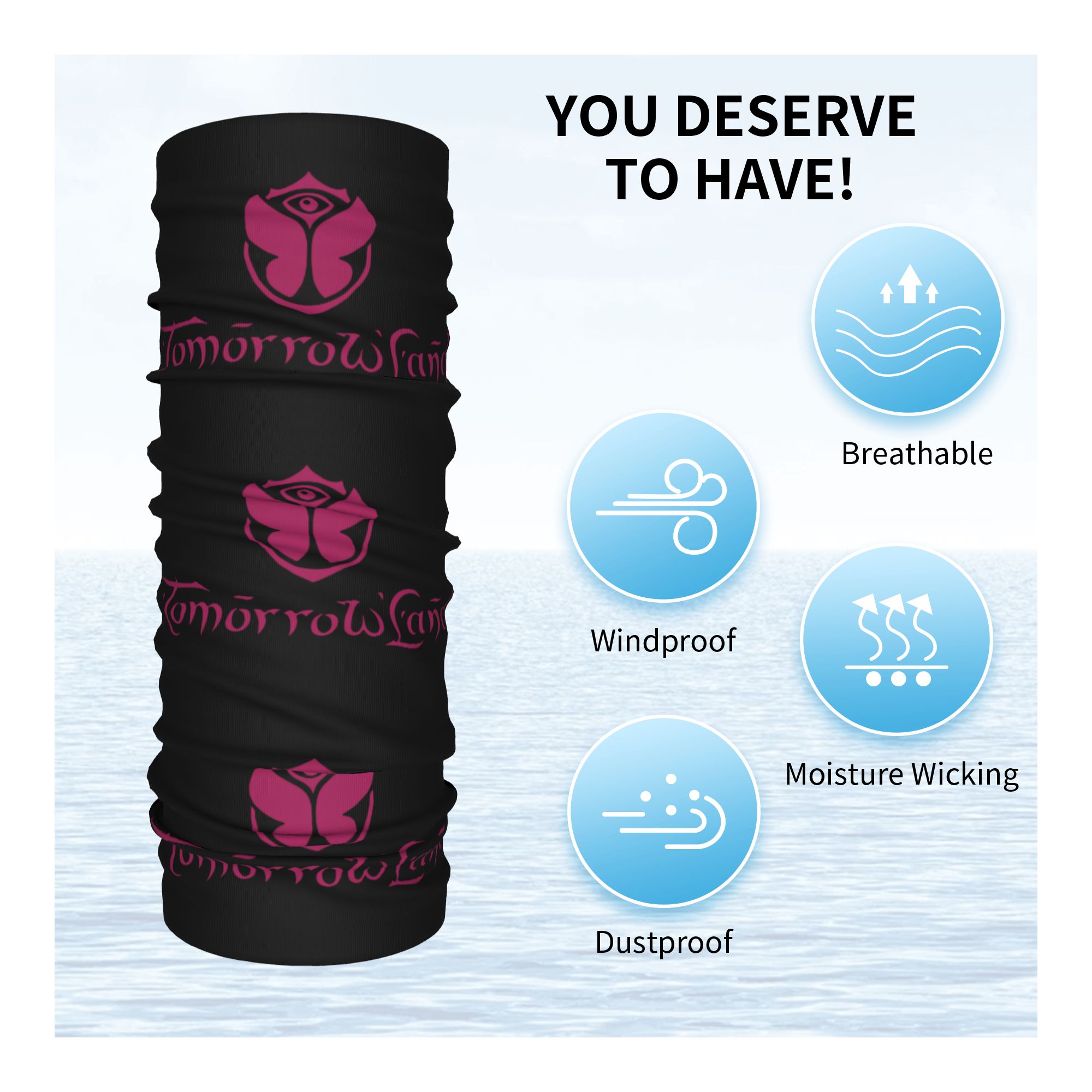 Custom Tomorrowland Neck Gaite - Neck Gaiter Fleece recensie en prijs