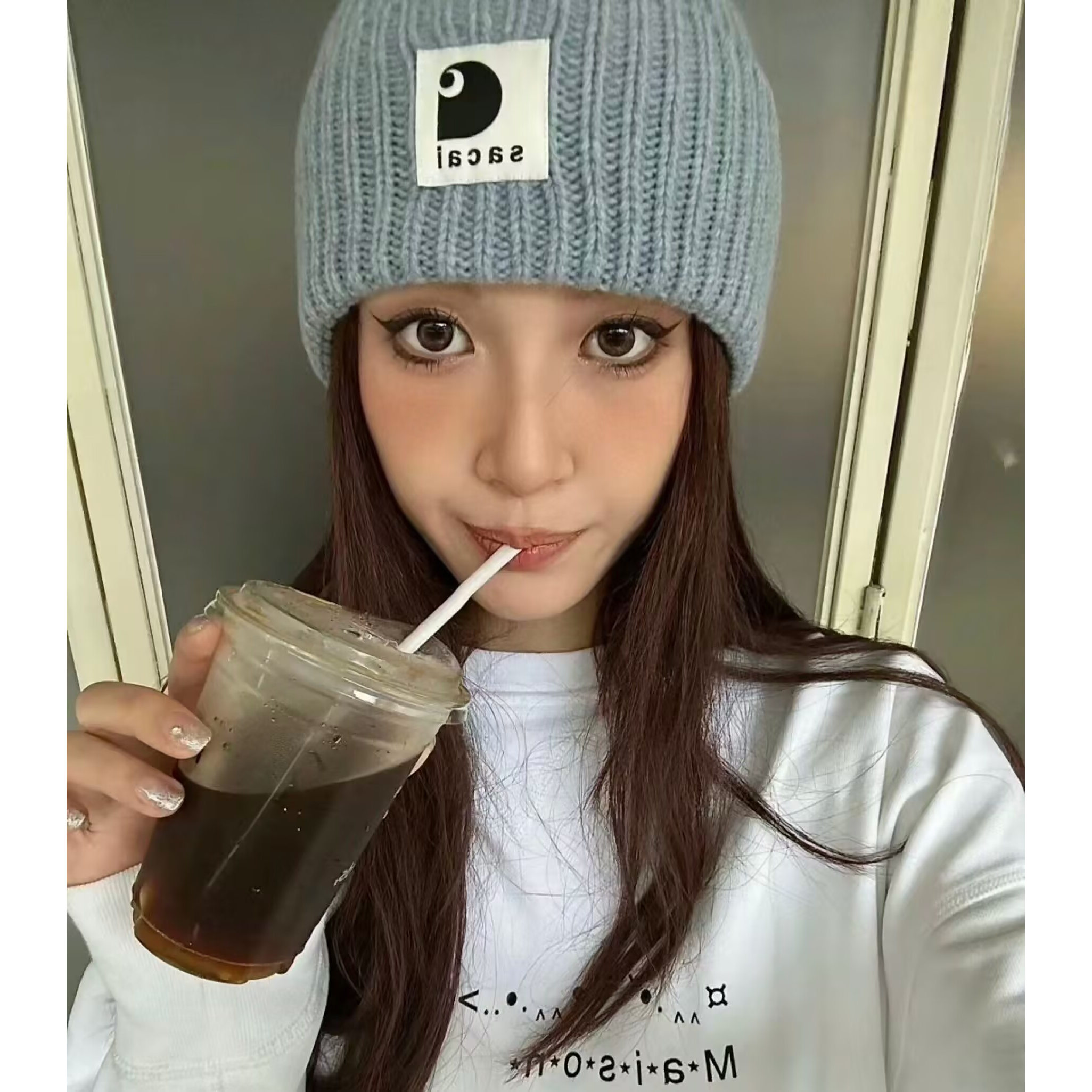 Vuu Sacai Collaborative Patchw - Knit Beanie Hat Warm recensie en prijs