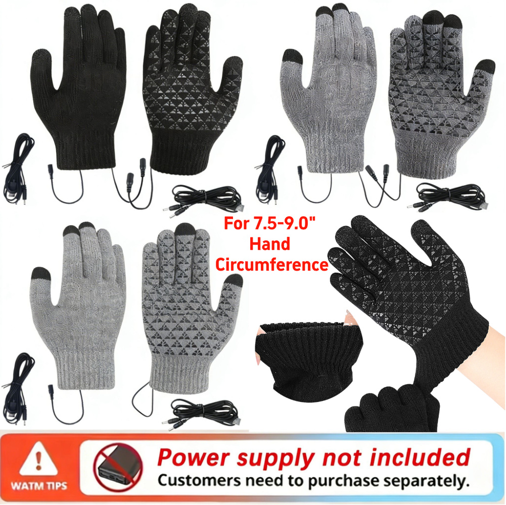 5-1Pairs USB Heated Knitted Gl - Touch Screen Gloves recensie en prijs
