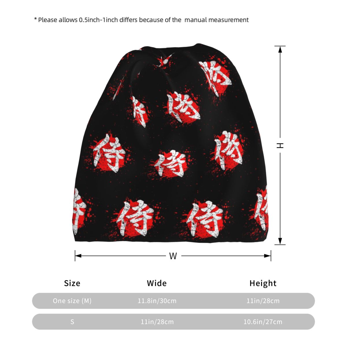 Japanese Bushido Samurai Chara - Knit Beanie Hat Warm recensie en prijs