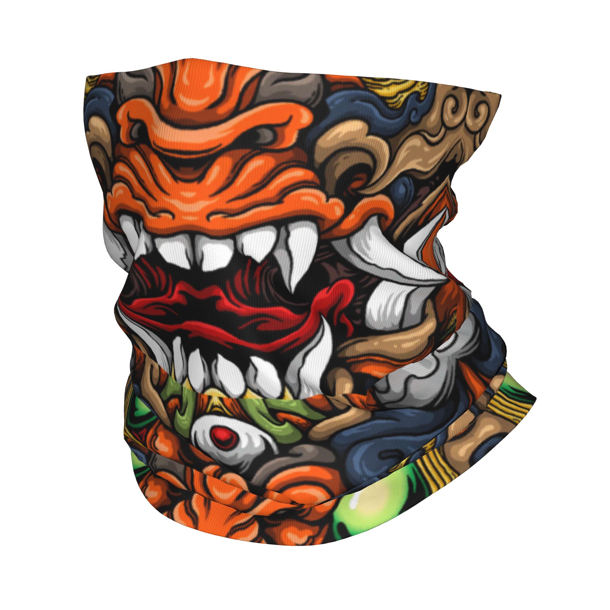 Custom Samurai Demon Oni Winte - Neck Gaiter Fleece recensie en prijs