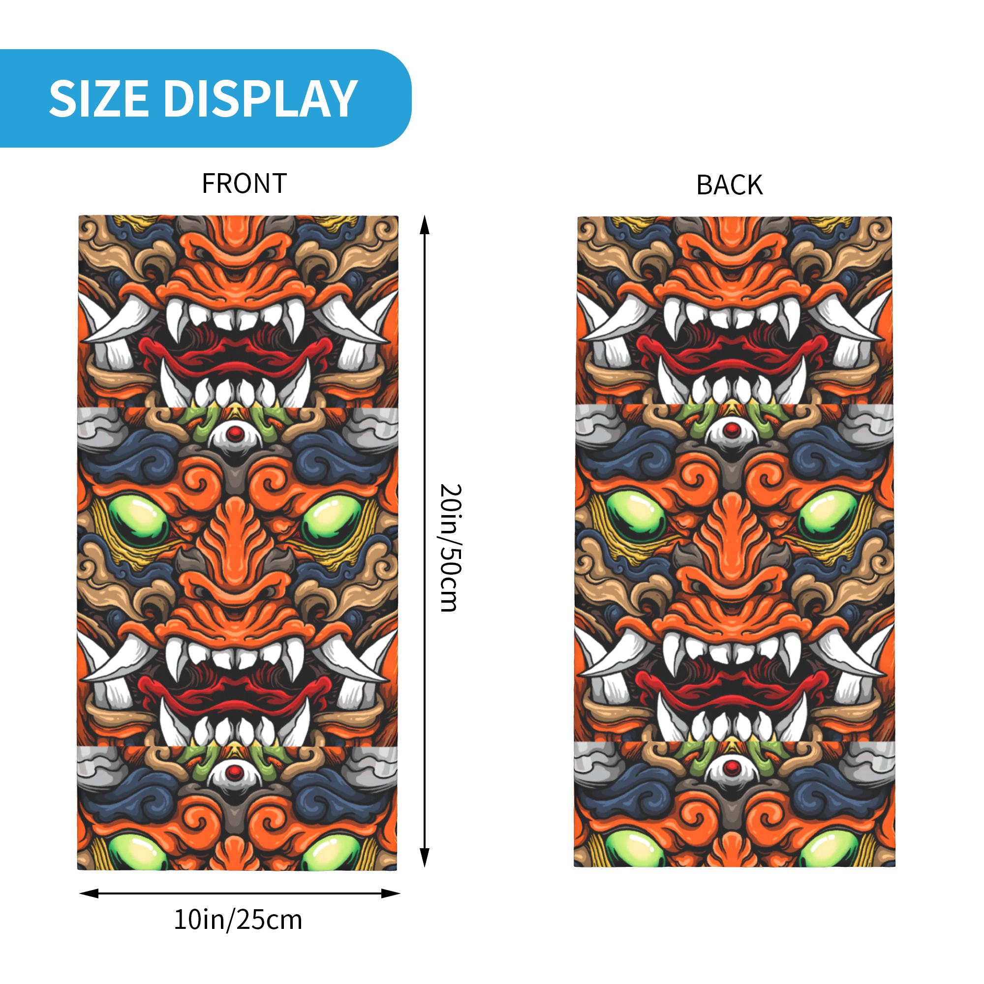 Custom Samurai Demon Oni Winte - Neck Gaiter Fleece recensie en prijs