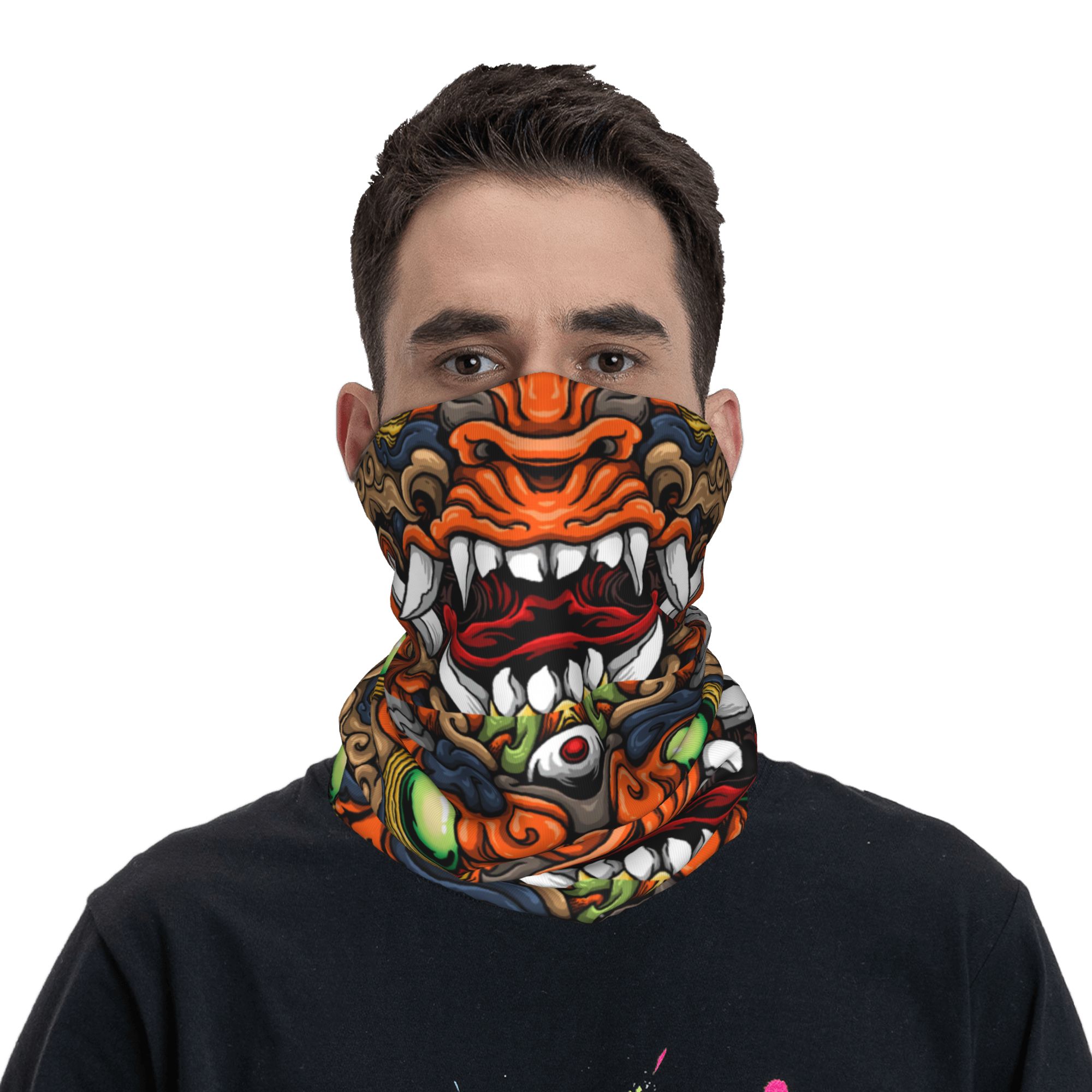 Custom Samurai Demon Oni Winte - Neck Gaiter Fleece recensie en prijs