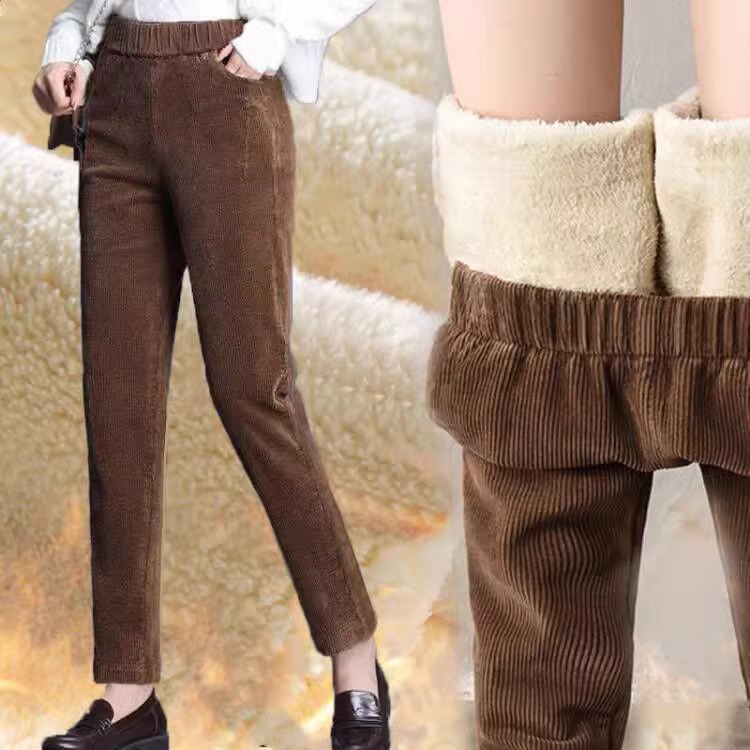 1pcs Women Autumn Winter Plush - Corduroy Pant Warm recensie en prijs
